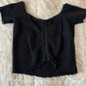 BP Nordstrom Off-the-Shoulder Top in Black